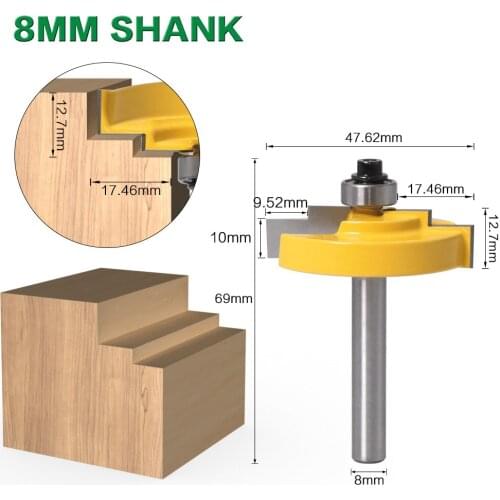8mm Shanks Milling Cutter Router Bit Set Wood Cutter Mill Woodworking Trimming Carving Cutting Tools for Wood Door Window Moder