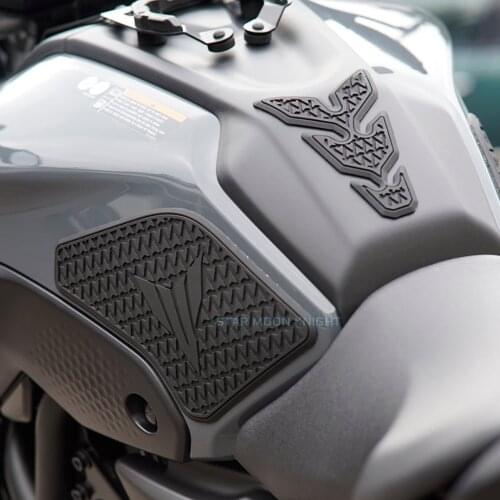 Motorcycle Tank Pad Non-slip Side Fuel Tank Stickers Waterproof Pad Rubber Sticker Traction Pad For Yamaha MT 07 MT07 MT-07 2021