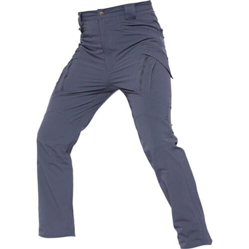 Shanghai Story IX9 Nylon YKK zipper Mens Tactical Cargo Pants quick dry Combat Military Pants For Man Elastic Trousers