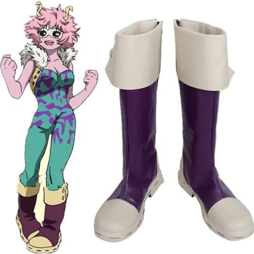My Hero Academia Boku no hero academia Mina Ashido Pinky Cosplay Shoes Boots Custom Made