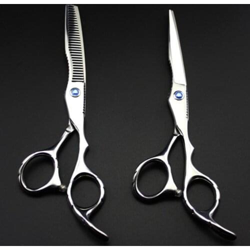 Professional Japan 440c 6cr13 6 '' hair scissors haircut scissor thinning barber makas hair cutting shears hairdresser scissors