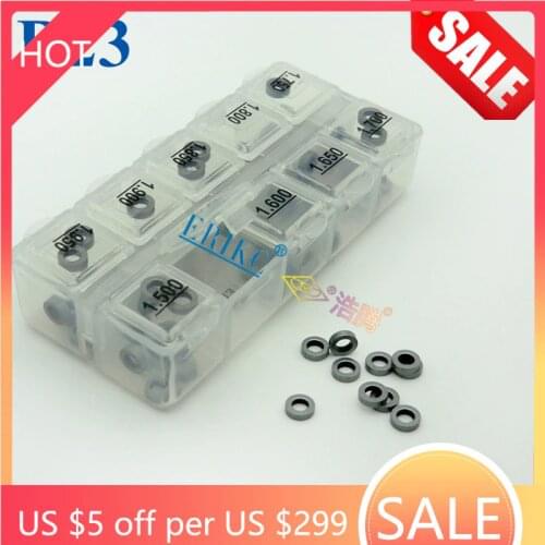 ERIKC B23 Gaskets 1.50-1.95mm common rail lift adjusting shims 50 pcs and auto diesel engine common rail injector gasket sizes
