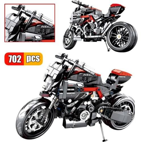 SEMBO 702Pcs City Off-Road Mechanical Motorcycle Building Block Creator Speed Racing Motorbike Vehicle Bricks Toys Gifts For Boy