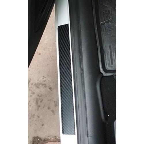 Carbon Fiber Vinyl Sticker Auto Door Protection Anti Scratch None Slip Scuff For 2012 2013 2014 2015 2016 Renault Logan Duster