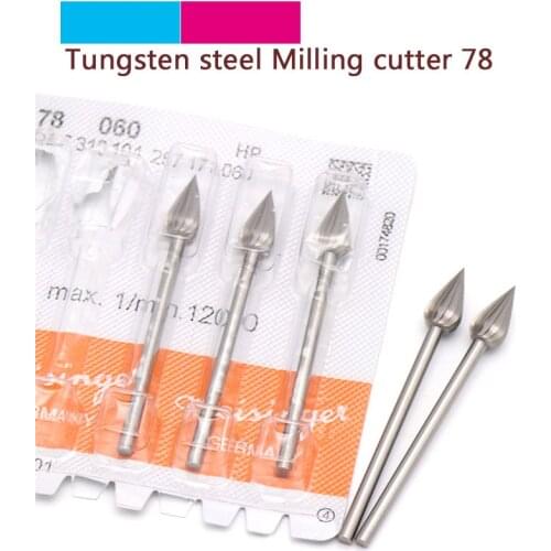 High Quality 1pcs Tungsten Steel Grinding Head Milling Cutter Burrs 2.35mm Shank For Wood Bone Olive Nuclear Carving Tools 78