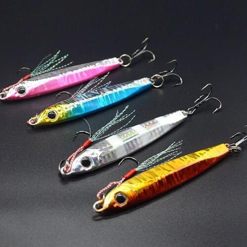 WLDSLURE 60g Wholesale Saltwater Freshwater Casting Lead Sea Bass Jig Japan Fishing Jigging Lure with Hook