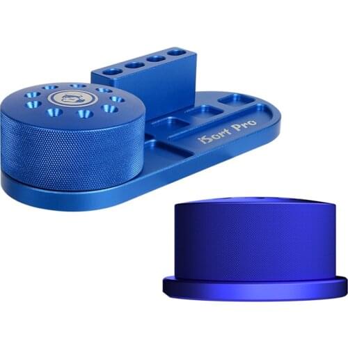 Mechanic iSort Storage Box 360° Rotating Base Screwdriver Tweezer Mounting Holder Aluminum Alloy Phone Parts Repair Organizer