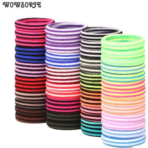 4.5cm women hair rubber Girls Headbands hair Holders Colorfull Elastic Hair Bands kids Hair Accessories For Women 24pcs/lot