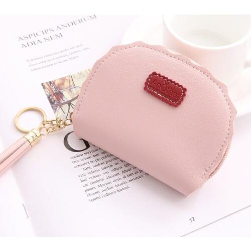 2019 New Fashion Tassel Women Credit Bank Cards Holder Passport Cover Zipper Metal Card Bag Case For Student Girl Carteira Mujer