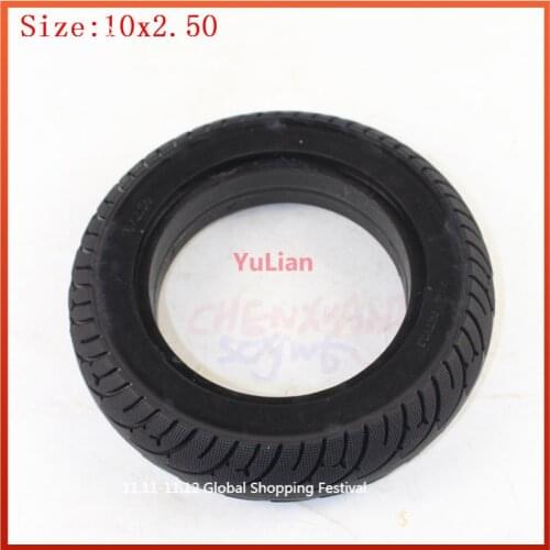 10x2.50 Solid Wheel Tyres10*2.50 Puncture Proof Solid Tyre for Electric Scooter Accessory