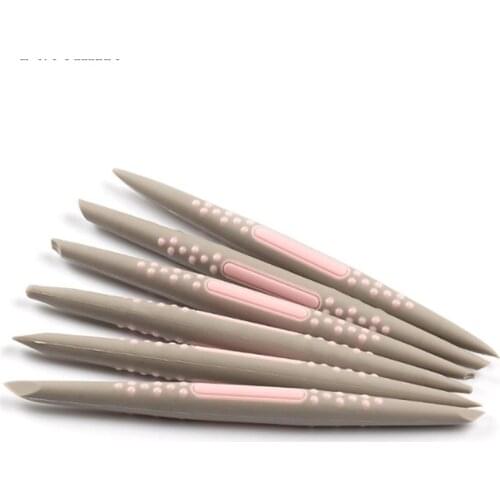 6 pcs/set Silicone Fondant Cake Decorating Flower Modelling Pen Sugarcraft Flower Modelling Tools Cake Sculpture Clay Mold 4.5