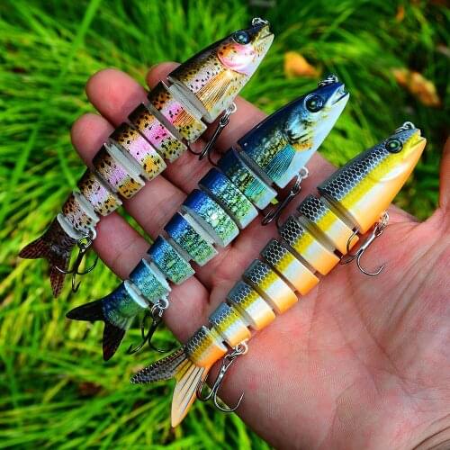 9g 13.5cm Sinking Wobblers Fishing Lures Jointed Crankbait Swimbait 8 Segment Artificial Hard Bait For Fishing Tackle Lure