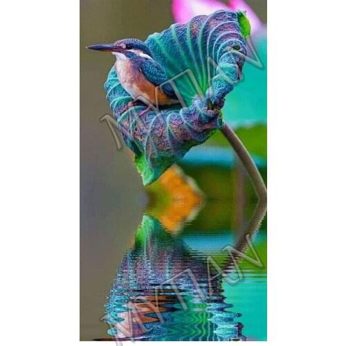 Full Square/Round Drill 5D DIY Diamond Painting birds Beautiful Scenery 3D Embroidery Cross Stitch Decor Gift Wedding decoration