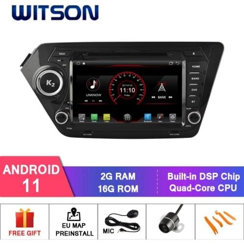 WITSON Android 10.0 2GB RAM 16GB FLASH Car Radio Multimedia Player For KIA K2/RIO Touch Screen Car Radio GPS