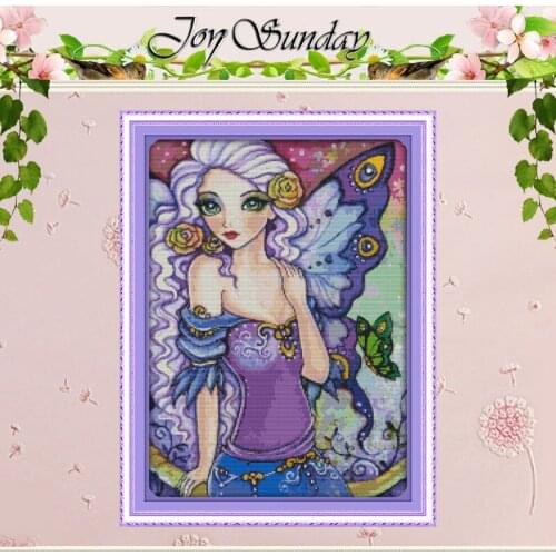 Butterfly Fairy Patterns Counted Cross Stitch 11CT 14CT Cross Stitch Sets Chinese Cross-stitch Kits Embroidery Needlework