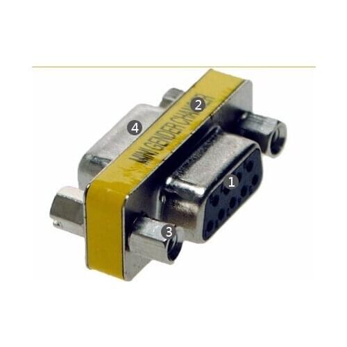 DHL free. 100pcs/lot. DB9 to DB9. RS232 to RS232 extended plug. RS232 female to DB9 female plug