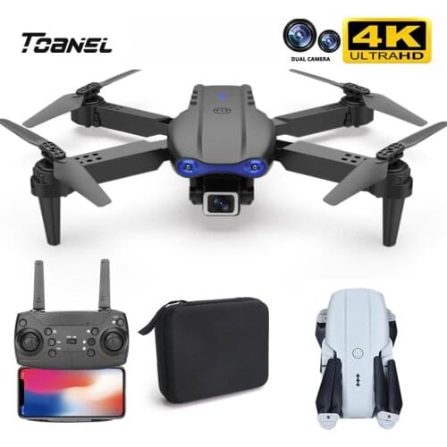 New E99 PRO RC Drone 4K HD Dual Camera GPS WiFi FPV Foldable Automatic Return Professional Drone PK f11 Drone