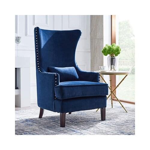 High back lazy cloth sofa hotel beauty salon lobby reception sofa single leisure negotiation sofa chair