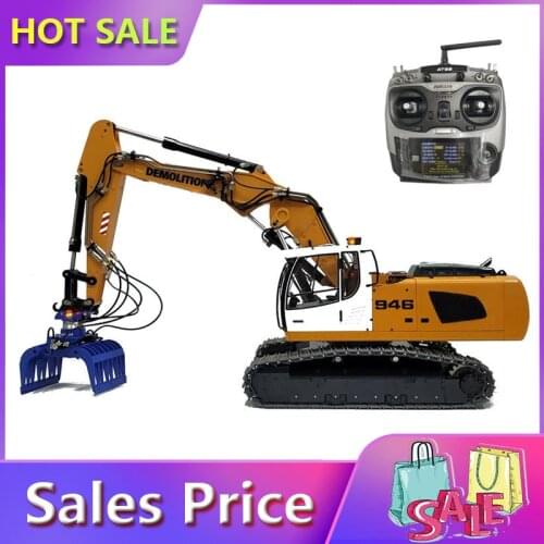 1/14 Model 946-3 RC Metal Remote Control Hydraulic Excavator-Adjustable Boom With Adjustable Arm Model 6-way Hydraulic Valve