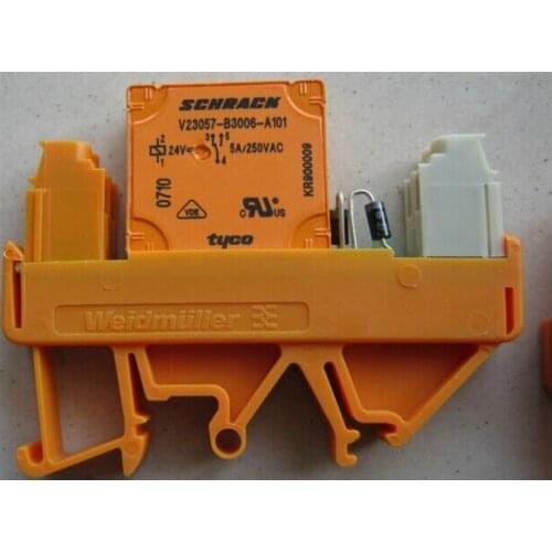 HOT NEW SCHRACK V23057-B3006-A101 V23057-B3006 V23057-B3006-A101-24VDC RS30 24VDC LDLP1R Relay + base( weidmuller )