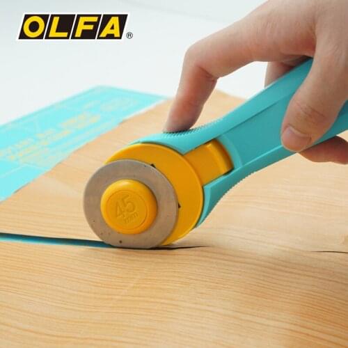 OLFA imported small fresh hob curve knife cutting cloth knife RTY-2/C water blue pink blue