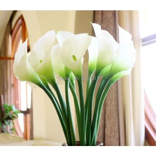 SPR 10pcs/lot Simulation single PU large Calla silk flowers home decoration flower lily wedding decoration flowers party decora