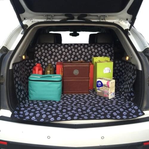 Car Trunk Mat Pet Back Covers Waterproof Pad For Pet Dog Cat Organizers Cushion With SUV Cargo Liner Protector Paw Car-Styling