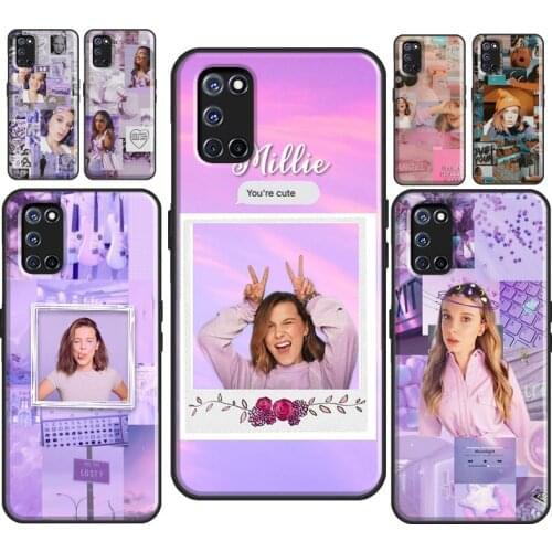 Millie Bobby Brown For OPPO A53 2020 A31 A5 A9 A1K A3S A5S A15 A52 A72 A83 F5 F7 Find X2 X3 Pro Phone Cover