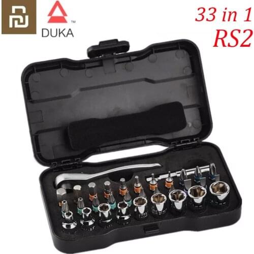 Youpin ATuMan DUKA RS2 Multi-purpose Ratchet Wrench Screwdriver S2 Magnetic Bits Tools Set DIY Household Repair Tool