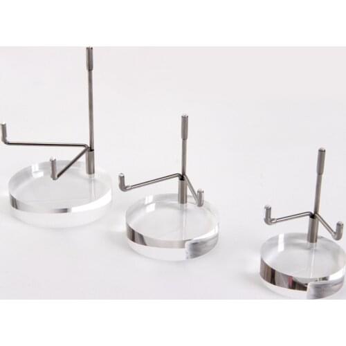 Set of 1 Acrylic Display Stand Rack Shelf for Minerals Geode Collectibles