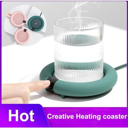 New Mini Cute Creative Heating Coasters Warmer Heat Base Adjustment Constant Temperature Mug Mat Keep Drink Warm Heater mat