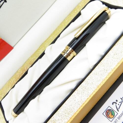 Picasso Dreamy Polka Fountain Pen Black-Gold | Picasso Pen | İsme Special Pen
