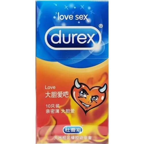 Durex Condoms For Men Love Ultra Thin Lubricated Penis Cock Sleeve Natural Rubber Condom Sex Toy for Adult Intimate Products