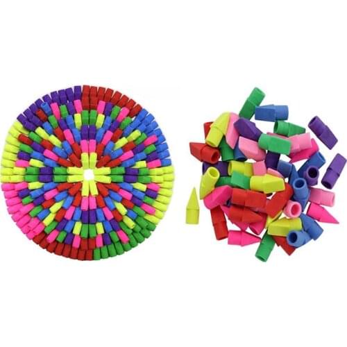 Eraser Caps, Pencil Top Erasers, Pencil Cap Erasers, Eraser Tops, Color Pencil Eraser Toppers, School Erasers for Kids, Use In H
