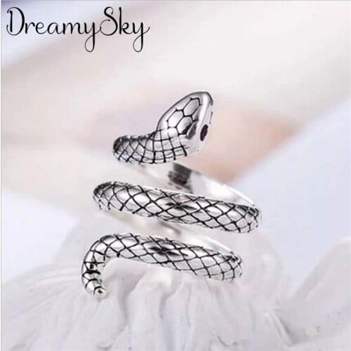 Bohemian Multilayer Snake Ring For Women Fashion Open Finger Rings Female Boho Jewelry