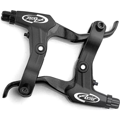 1Pair Cycling Brake Levers Black Handle Bar Aluminum Alloy Handlebar V-brake Road Mountain Folding Bike Bicycle Accessories