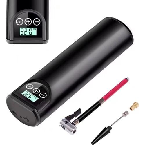 Motorcycle Bicycle Air Compressor Cordless Handheld Inflatable Air Pump Tyre Inflator Rechargeable for Bike Motorcycle