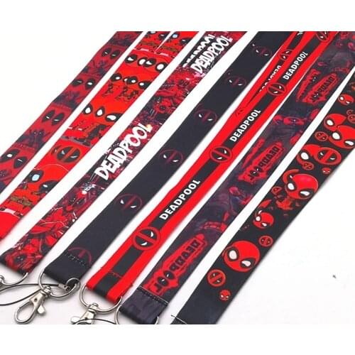 1 pcs Deadpool Key Chains Neck Strap Keys Camera ID Card Lanyard Z05