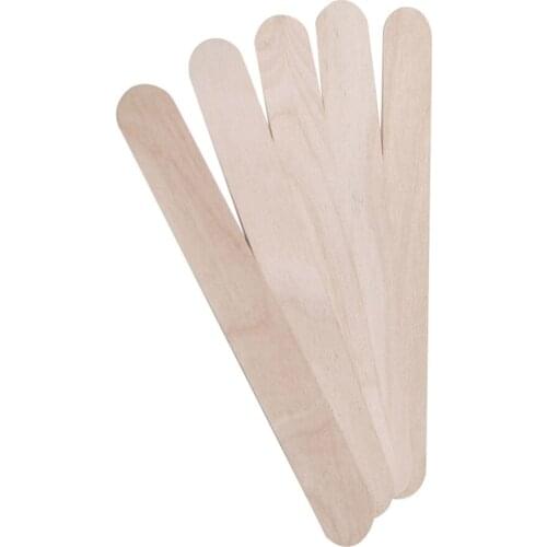 100pcs Disposable Waxing Spatulas Wax Stick Wooden Tongue Depressor