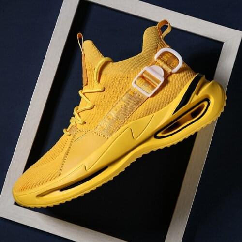 2021 New Flying Weave Super Light Mens Casual Shoe Outdoor Sport Shoes Mens Cushioning Non-slip Mesh Walking Shoes Men Sneaker