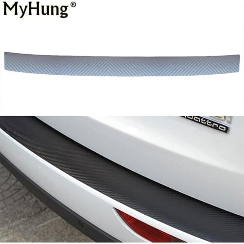 Car Rear Bumper Scuff Protective Sill Cover Sticker For volkswagen Jetta Golf 7 Carbon fiber vinyl sticker 3 Color optioal