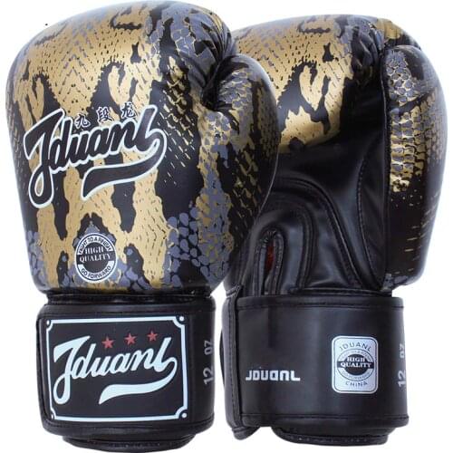 Boa Pattern Child Adult Women Men Muay Thai Boxing Gloves Kickboxing MMA Sparring Mitts Martial Arts Training Boxer Mittens DEO
