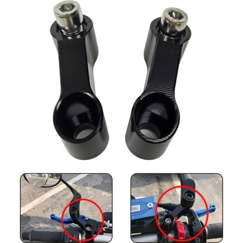 For Yamaha MT-09 MT-07 MT07 MT09 FZ6 FZ1N Fazer V-max 1700 MT-03 Mirrors Extension Riser Extend Adapter Bolts Size 10mm Black