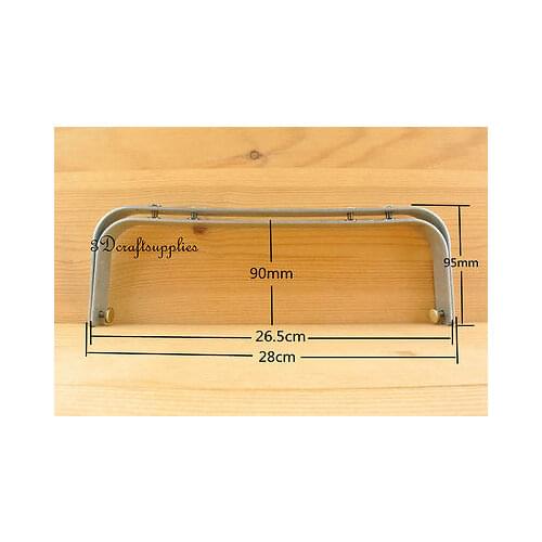 Doctor bag frame internal purse metal frame handbag 11 inch x 3 3/4 inch Z49D