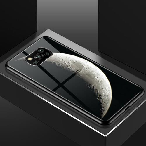 Case For mi Poco X3 NFC Cover Gradient Tempered Glass Case For Xiaomi Poco X3 NFC Back Phone Cover For Xiaomi Pocophone X3 Cases