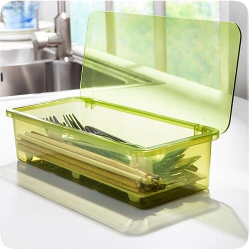 Boxed Draining And Dustproof Containers Storage Boxes Chopsticks Kitchenware Stationery Plastic Cages
