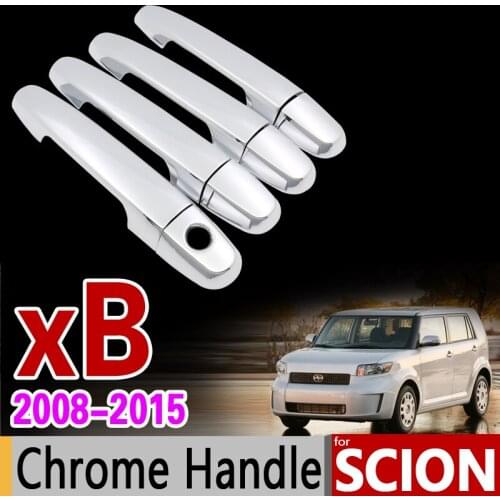 For Scion xB 2008 - 2015 Chrome Handle Cover Trim Set for Toyota Corolla Rumion Rukus 2010 2013 Accessories Stickers Car Styling