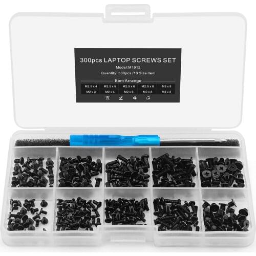 300 Pcs Laptop Screws Set Kit with case For HP Dell Lenovo Sony Toshiba SAMSUNG Gateway Acer Laptop