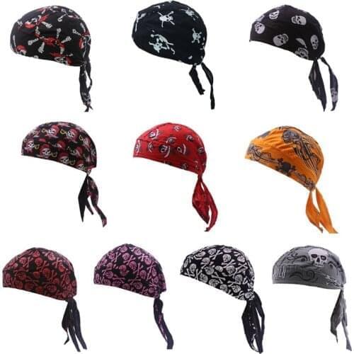 Pirate Hat for bicycling Athletic Turban Outdoors Unisex Women Men in Sweat Wicking Material Sun-Proof