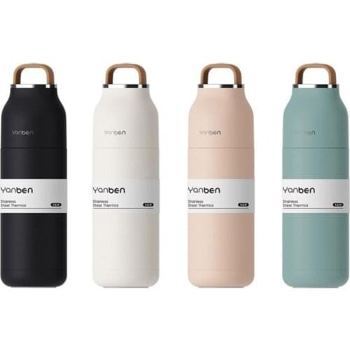Portable Travel Stainless Steel Thermos Water Bottle Creative Thermal Tea Cup Vacuum Flask Office Insulated Coffee Mug Drinkware